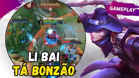 Li Bai Depois Do Buff TÁ Gostosinho Demais Honor Of Kings Youtube