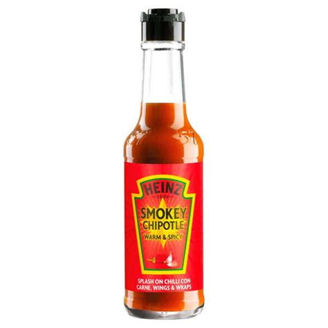 Heinz Smokey And Spiced Chipotle And Garlic Hot Sauce Heinz