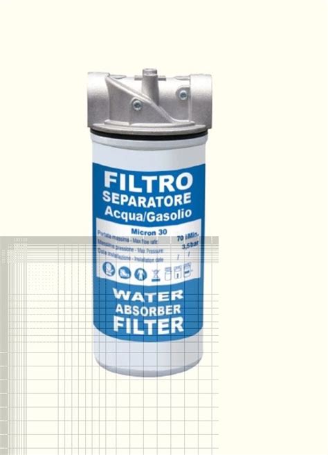 Filtro Separatore Acqua Gasolio Micron Lt Min Articoli Per L