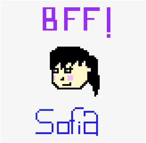 My Bff Sofia - Pixel Art Bff - 600x880 PNG Download - PNGkit