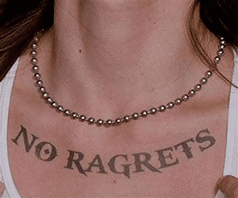 No Ragrets Temporary Tattoo We're The Millers Movie Regrets Scotty P ...