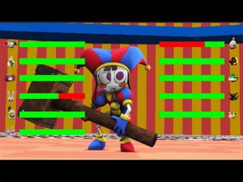 PALWORLD MONSTERS vs The Amazing Digital Circus animation with HEALTHBARS #2 - YouTube