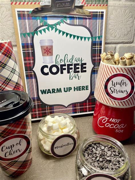 Hot Cocoa Bar Kit Coffee Bar Kit Holiday Coffee Bar Kit Hot Etsy