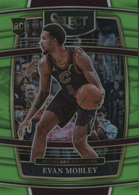 Evan Mobley 2021 Select 5 Concourse Neon Green 75 Price Guide