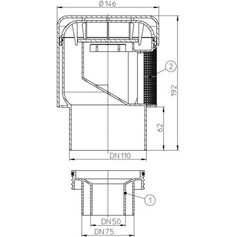 Вентиляционный клапан HL 900N для канализационных стояков DN 50/75/110 ...