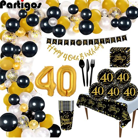 Partigos 40 Anos Bal O De Anivers Rio Feliz Anivers Rio Decora O De