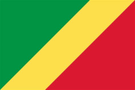 Republic of the Congo flag, official colors and proportion. Vector ...