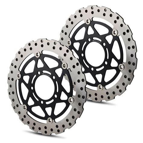 1 Pair Floating Front Brake Discs Rotors 310mm For Kawasaki Zzr1400