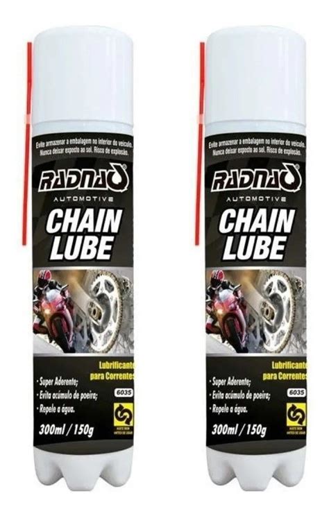 Kit Lubrificante Spray Corrente Moto Bike Chain Lube Ml Paran