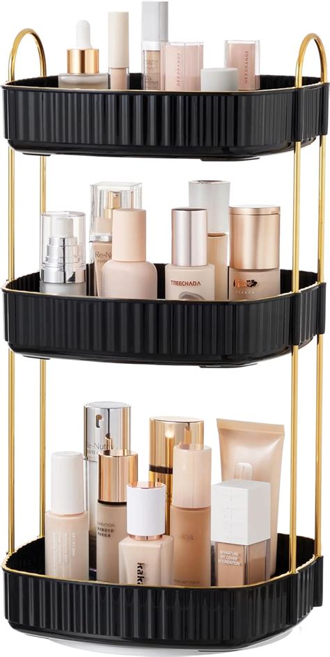 Amazon Hblife Rotating Makeup Organizer Clear Tier Bathroom