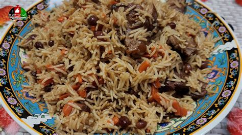 Qabili Pulao Uzbeki قابلی پلو اوزبکی Afghani Kabuli Pulao Afghan Rice