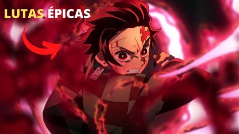 6 LUTAS MAIS ÉPICAS DE DEMON SLAYER YouTube