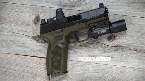 Fn Mrd Le Od Green With Rm Surefire X A Cerakote Services