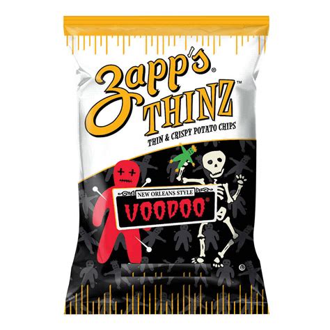 Zapps Thin And Crispy Voodoo Flavor Potato Chips 3 Pack 8 Oz Bags