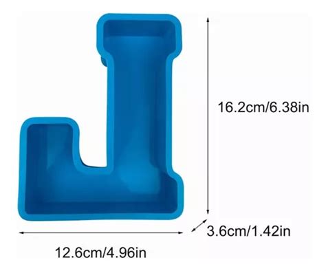 L Molde De Resina Epoxi Alfabeto Grande Letra Inglesa Silic Cuotas