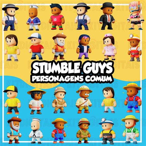 Kit Digital Stumble Guys Png Comum 3 0 Elo7 Produtos Especiais