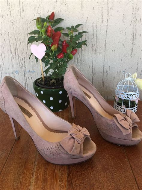 Peep Toe Rosinha Nude Sandália Feminina Le Lis Blanc Usado 23164548 enjoei