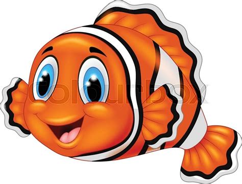 Illustration Of Cute Clown Fish Stock Vector Colourbox