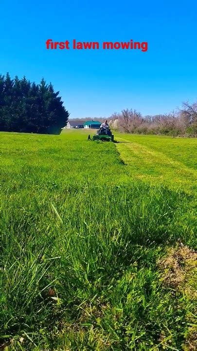 First Lawn Mowing Youtube