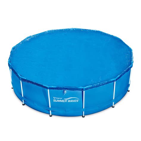 Summer Waves Adjustable Round Solar Above Ground Pool Cover