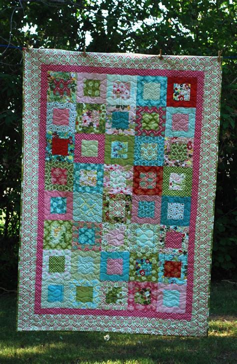 Hello Luscious Finished Quilt Lap Quilt Moda Pink Blue Etsy Quilts