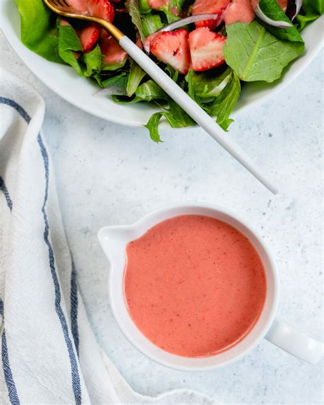 Strawberry Vinaigrette Minute Salad Dressing A Couple Cooks