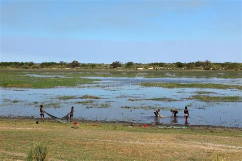 Children at the Okavango River in Namibia Editorial Photography - Image ...