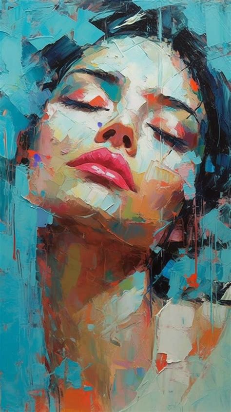 pin  art face art painting portrait art abstract portrait painting
