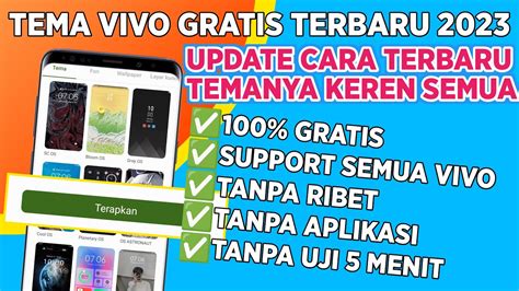 Update Tema Berbayar Menjadi Gratis Di Semua Hp Vivo Work