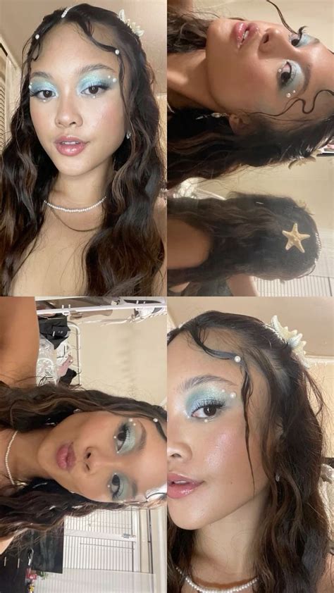 Siren Makeup Look 🧜‍♀️🎃🫶🏽 Mermaid Halloween Costumes Mermaid Halloween Pretty Halloween Costumes