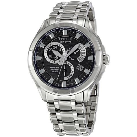 Citizen Eco Drive Calibre 8700 Black Dial Stainless Steel Mens Watch