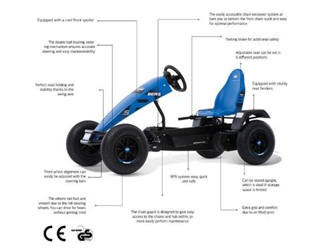 Electric Berg Xxl Basic Super E Bfr Go Karts In Blue Red Yellow