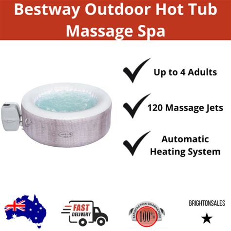 Inflatable Hot Tub Portable Outdoor Massage Spa 2 4 Persons Backyard Hot Pools For Sale From