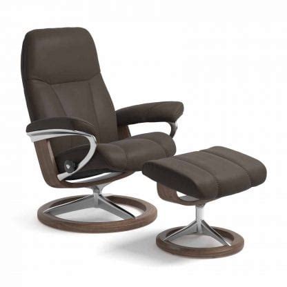 Stressless Consul Relaxfauteuil S Signature Onderstel Batick