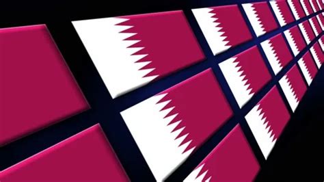 Qatar Flag Animated Background 3d Animat... | Stock Video | Pond5