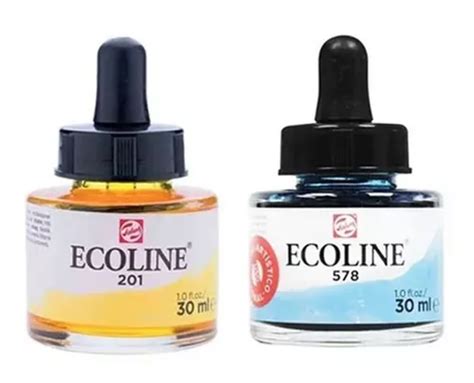 2x Tinta Aquarela Liquida Talens Ecoline 30ml escolha A Cor Frete grátis