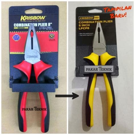 Jual Tang Kombinasi Inch Combination Plier Red Krisbow Shopee