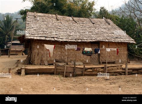 Hmong Village Between Pakbeng And Luang Prabang Laos Stock Photo Alamy