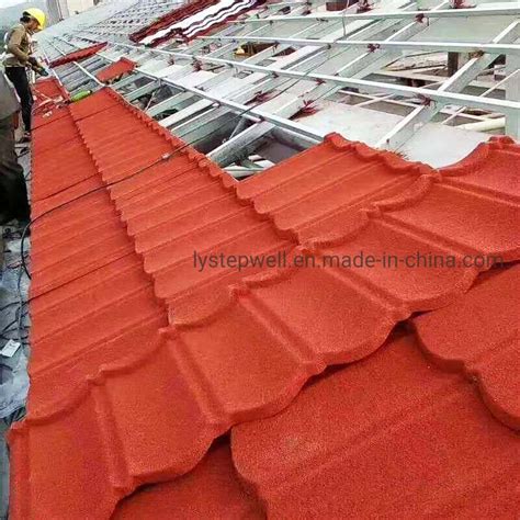 Metal Roofing Tiles Galvalume Stone Coated Steel Milano Roman Roof Tile