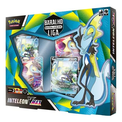 Box Temático Pokémon Baralho Batalha De Liga Inteleon Vmax