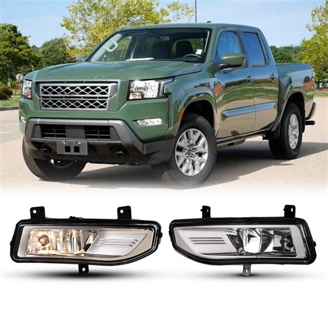 Pair For 2022 2023 Nissan Frontier Fog Lights Driving Clear Bumper Lamp