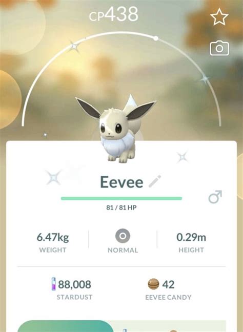 Shiny Eevee Pok Mon Go Ios Android Video Gaming Gaming