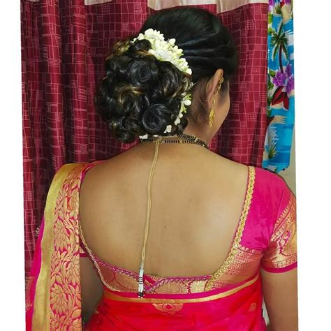 Pin By Amar On Blouse Design Images Indian Hairstyles Big Bun Hair