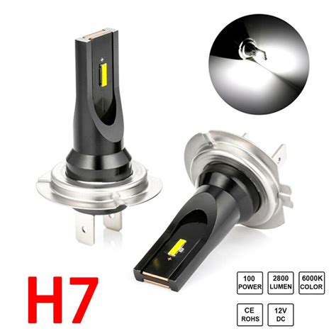 2 stücke LED 100W H7 LED Lampen Für Autos Scheinwe Grandado