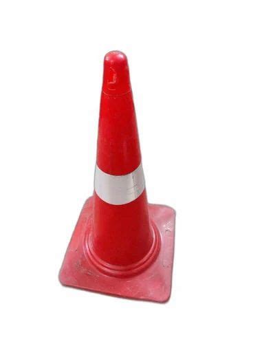 Red And White PVC Reflective Traffic Cone For Road Safety 500g At