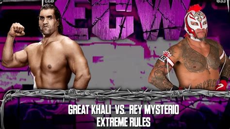 Wwe 2k23 Rey Mysterio Vs The Great Khali One On One Match Extreme