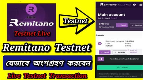 How To Join With Remitano Network Testnet Transaction Renec Coin To