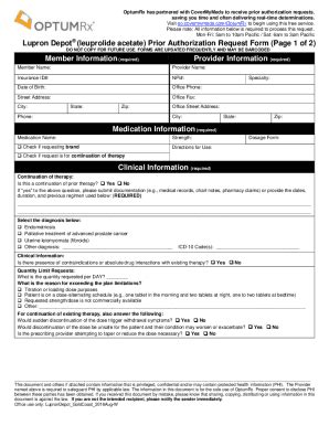 Fillable Online Depot Acetate Prior Authorization Request Form