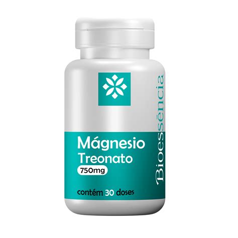 Magnésio L Treonato 750mg 30 doses Farmácia Bioessência