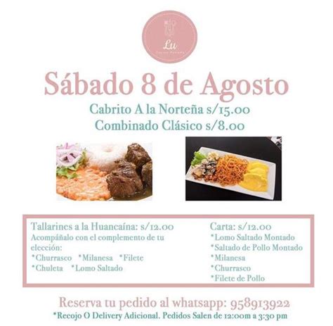 Carta del restaurante El Rincón Que No Conoces Trujillo